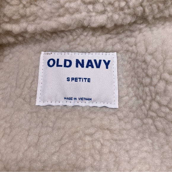 NWT Old Navy Faux-Suede Sherpa-Trim Vest - Picture 5 of 7